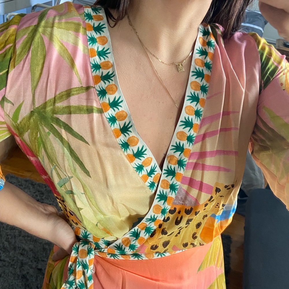 FARM Rio - Wrap Maxi Dress - size P - Picture 4 of 10